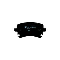 Brake pad set with wear warning contact 17.7 mm HELLA for...