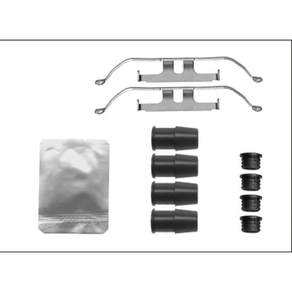Brake Caliper Accessory Kit 11 pcs. HELLA suitable for e.g. BMW 1 Series