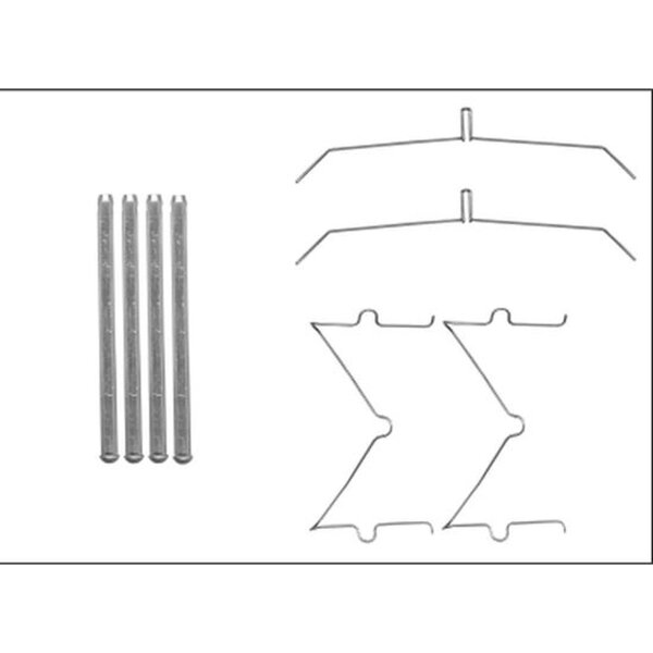 Zubehörsatz Scheibenbremsbelag 8 tlg. HELLA für TOYOTA HILUX