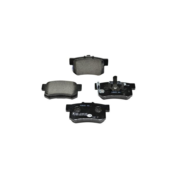 Brake pad set discs with wear warning 14.9 mm HELLA for e.g. HONDA CR-V