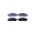 Brake pad set with wear warning 16.5 mm HELLA for NISSAN NAVARA and others