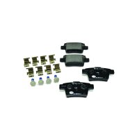 Brake pad set without wear warning 16.3 mm HELLA for FORD...