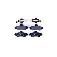 Brake pad set without wear warning 15.7 mm HELLA for FORD...