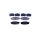 Brake pad set with wear warning 14.4 mm HELLA for SUBARU FORESTER and others