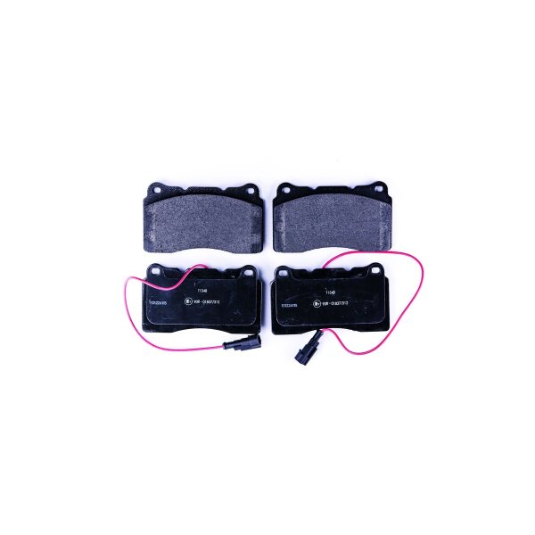 Brake pad set with wear warning contact 16 mm HELLA for e.g. ALFA ROMEO 147