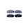 Brake pad set without wear warning 18.6 mm HELLA for e.g. TOYOTA