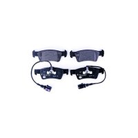 Brake pad set discs with wear warning contact 19 mm HELLA...