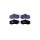 Brake pad set with wear warning 17 mm HELLA for HYUNDAI ELANTRA and others