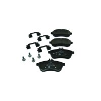 Brake pad set discs with wear warning 20.6 mm HELLA for...