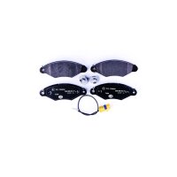 Brake pad set with wear warning contact 18 mm HELLA for...