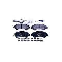 Brake pad set with wear warning contact 18.9 mm HELLA for...