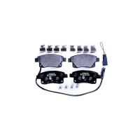 Brake pad set with wear warning contact 17.3 mm HELLA for...