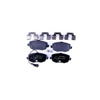 Brake pad set with wear warning contact 16.4 mm HELLA for...