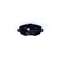 Brake pad set with wear warning contact 16.4 mm HELLA for...