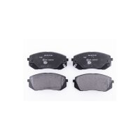 Brake pad set with wear warning 16.6 mm HELLA for KIA...