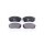 Brake pad set with wear warning 16.6 mm HELLA for KIA SPORTAGE and others