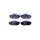 Brake pad set without wear warning 17.3 mm HELLA for FORD and others