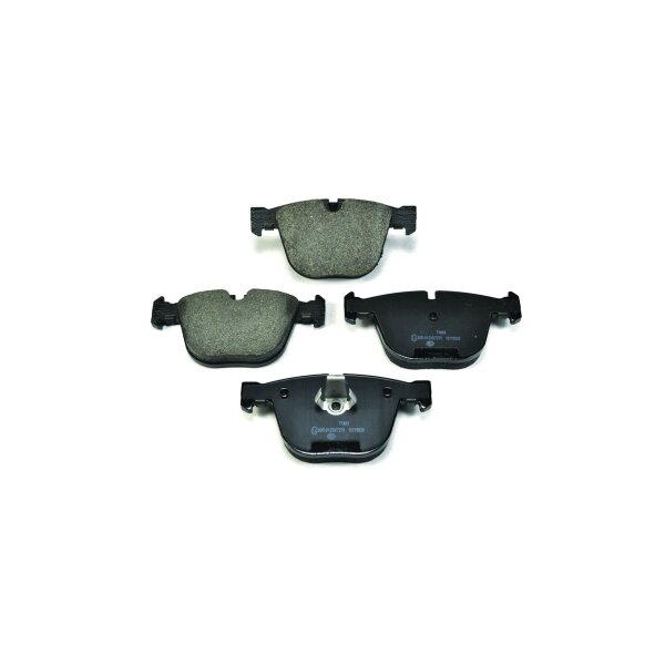 Brake pad set discs with wear warning indicator 17.1 mm HELLA for BMW X6 and others