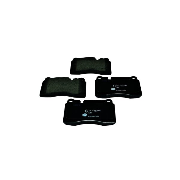 Brake pad set with wear warning 17.3 mm HELLA for e.g. LAND ROVER SPORT