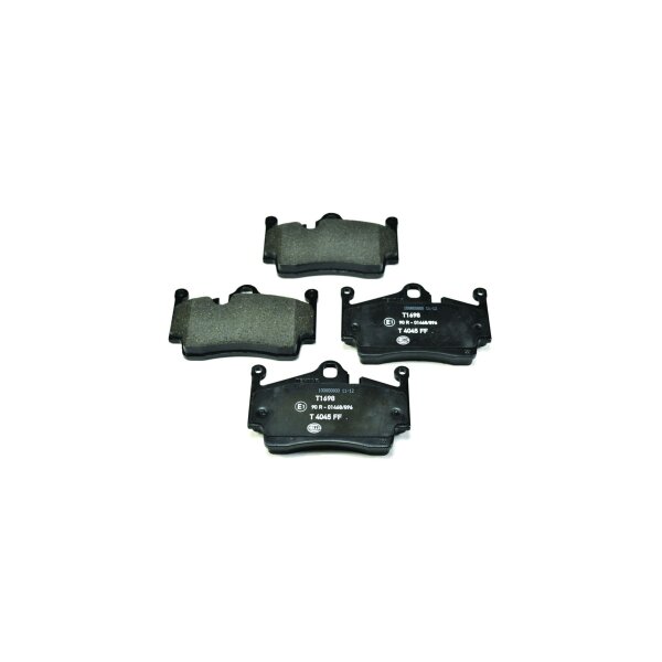 Bremsbelagsatz mit Verschleißwarnung 15,5 mm HELLA für u.a. PORSCHE BOXSTER