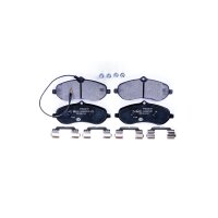 Brake pad set with wear warning contact 18.3 mm HELLA for...
