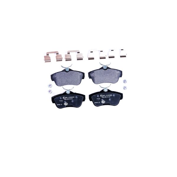 Bremsbelagsatz ohne Verschleißwarnung 16,6 mm HELLA für u.a. CITROËN JUMPY