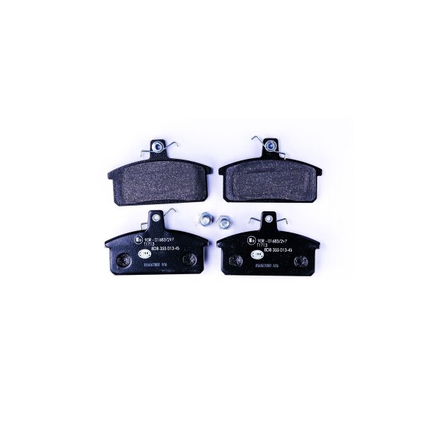 Brake pad set without wear warning 14 mm HELLA for SUZUKI SAMURAI and others