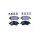 Brake pad set with wear warning 19.2 mm HELLA for e.g. TOYOTA AURIS