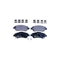 Brake pad set discs with wear warning 19 mm HELLA for...