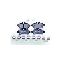 Brake pad set discs with wear warning indicator 17 mm...