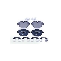 Brake pad set discs with wear warning indicator 18 mm...