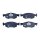 Brake pad set without wear warning 17.5 mm HELLA for DACIA LOGAN and others