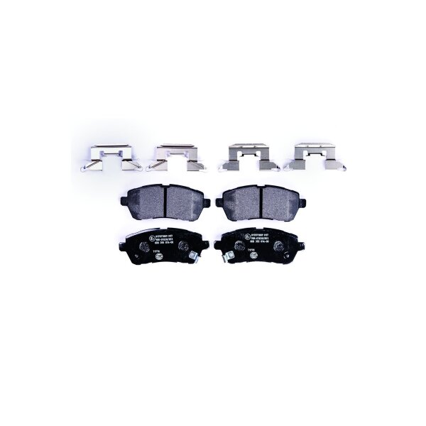 Bremsbelagsatz Scheiben mit Verschleißwarnung 15,5 mm HELLA für u.a. FORD FIESTA