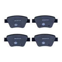 Brake pad set without wear warning 17.7 mm HELLA for SKODA OCTAVIA and others