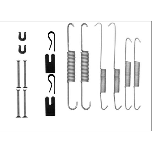 Accessory Set Brake Shoes 16 pcs. HELLA suitable for e.g. TOYOTA HILUX