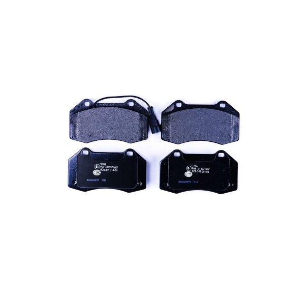 Brake pad set with wear warning contact 15.3 mm HELLA for e.g. ALFA ROMEO MITO