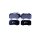 Brake pad set with wear warning contact 15.3 mm HELLA for e.g. ALFA ROMEO MITO