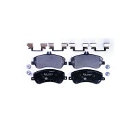 Brake pad set discs with wear warning 20.2 mm HELLA for...