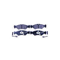 Brake pad set with wear warning contact 17.3 mm HELLA for...