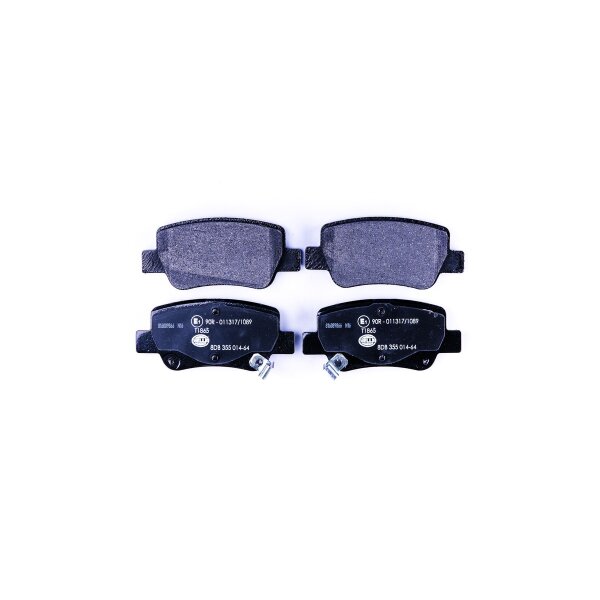 Brake pad set with wear warning 16.5 mm HELLA for TOYOTA AVENSIS and others