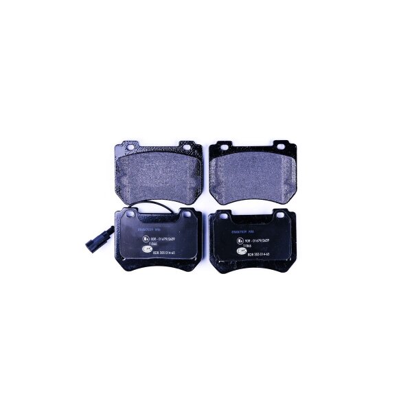 Brake pad set with wear warning contact 15.8 mm HELLA for e.g. ALFA ROMEO 159