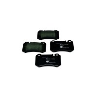 Brake pad set discs with wear warning 14.8 mm HELLA for...