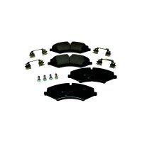 Brake pad set discs with wear warning 18.6 mm HELLA for...