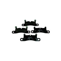 Brake pad set with wear warning 17.2 mm HELLA for PORSCHE...