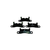 Brake pad set discs with wear warning 17.4 mm HELLA for...