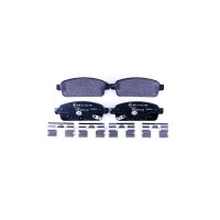 Brake pad set discs with wear warning 16.4 mm HELLA for...