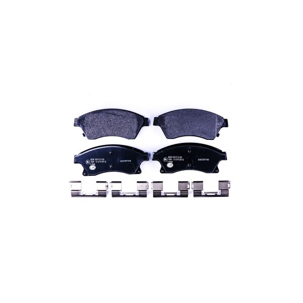 Brake pad set discs with wear warning 18.8 mm HELLA for e.g. OPEL ASTRA