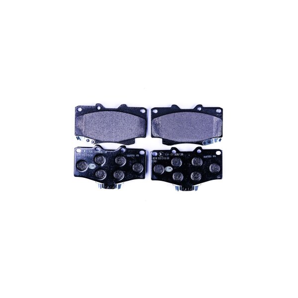 Brake pad set discs with wear warning 15 mm HELLA for e.g. TOYOTA 4