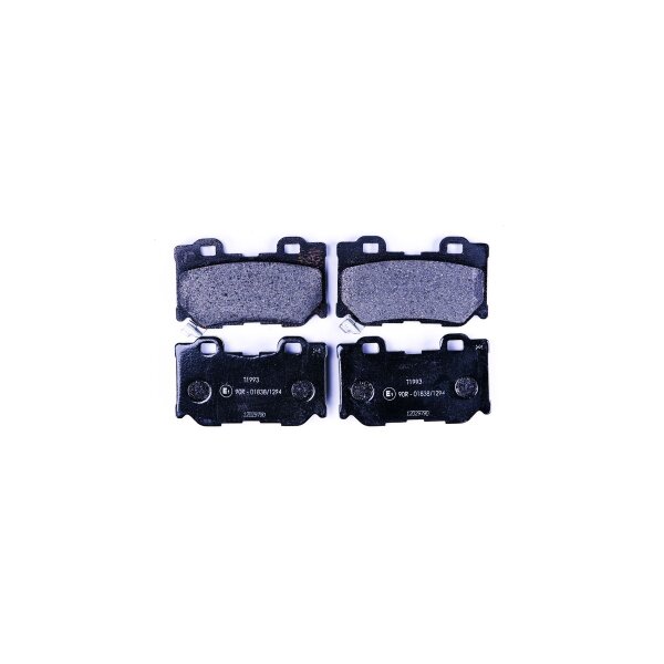 Brake pad set discs with wear warning 13.8 mm HELLA for e.g. NISSAN 370Z