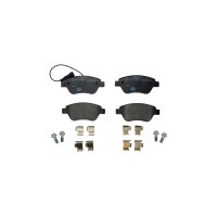 Brake pad set with wear warning contact 17.8 mm HELLA for...